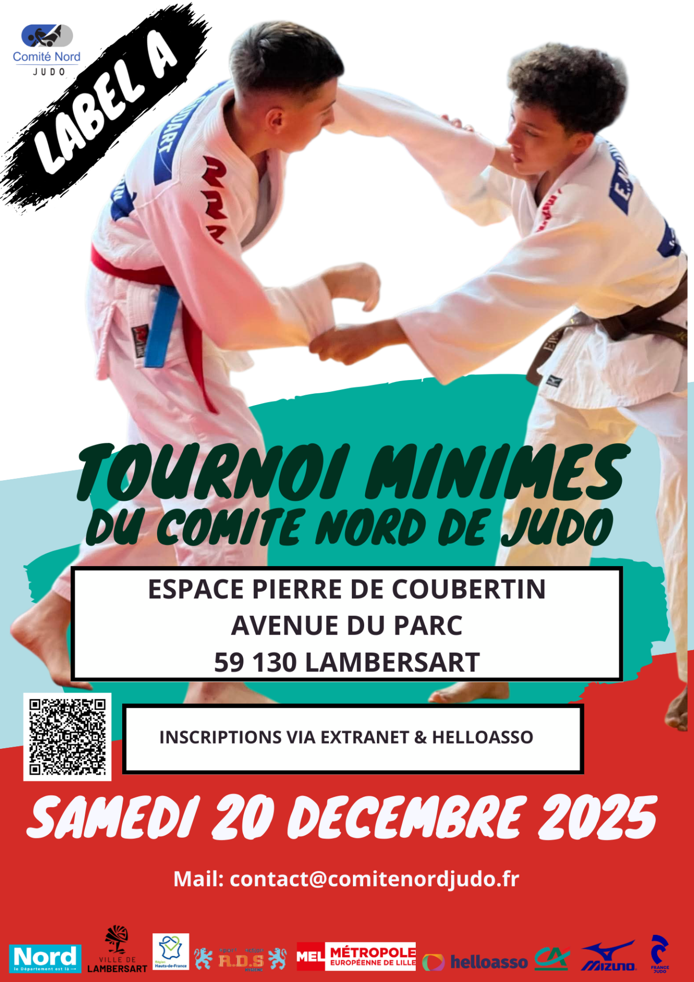 Affiche tournoi label a minimes comite nord 2 