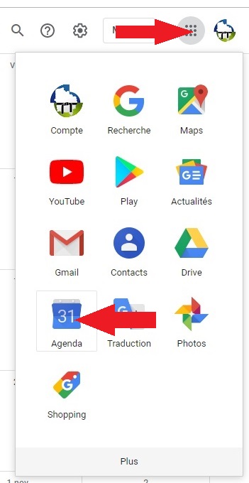 Aller sur l agenda 1
